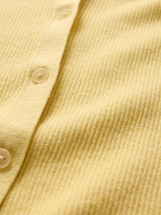 CashSoft Rib Polo Cardigan Product Image