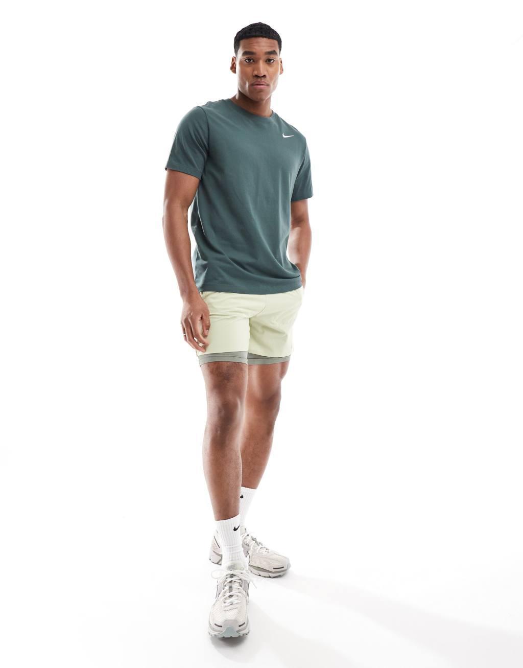 Nike Training Dri-FIT t-shirt in dark green Product Image