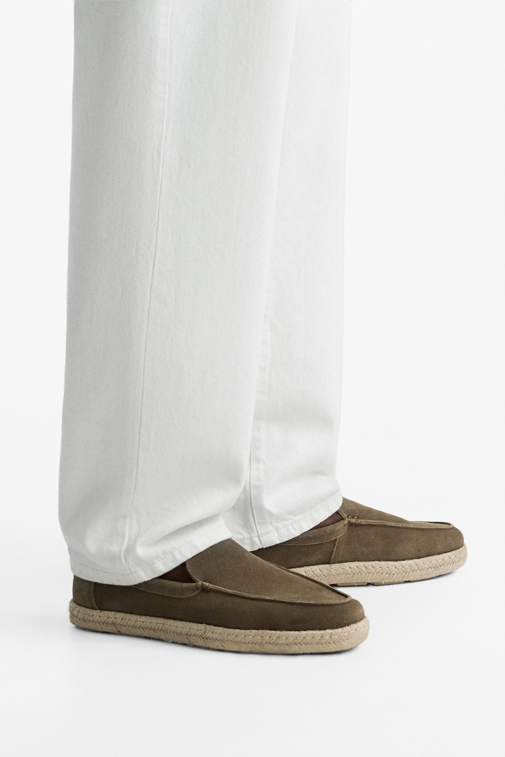 JUTE SOLE LEATHER LOAFERS Product Image