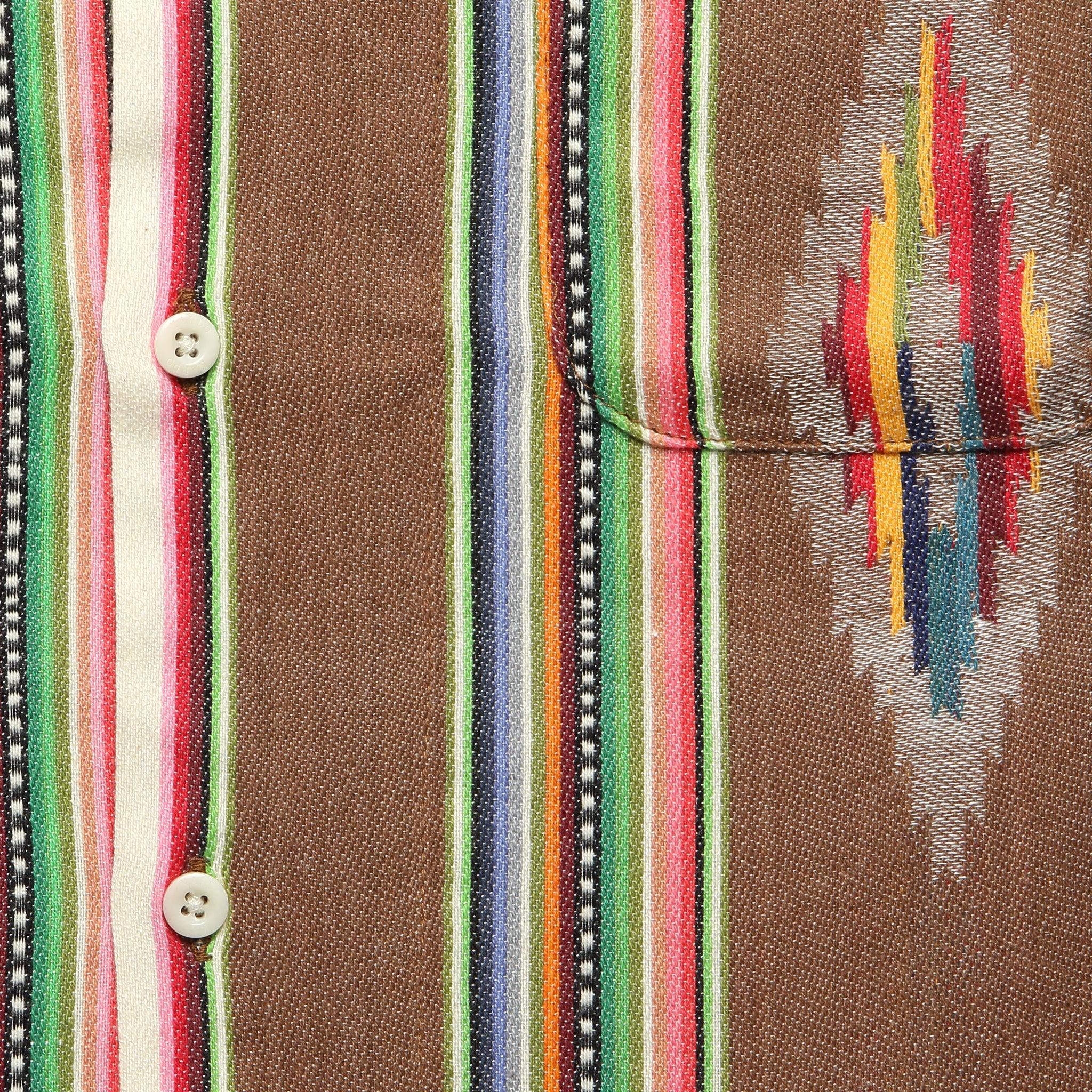 Handwoven Blanket Stripe Shirt - Nutshell Product Image