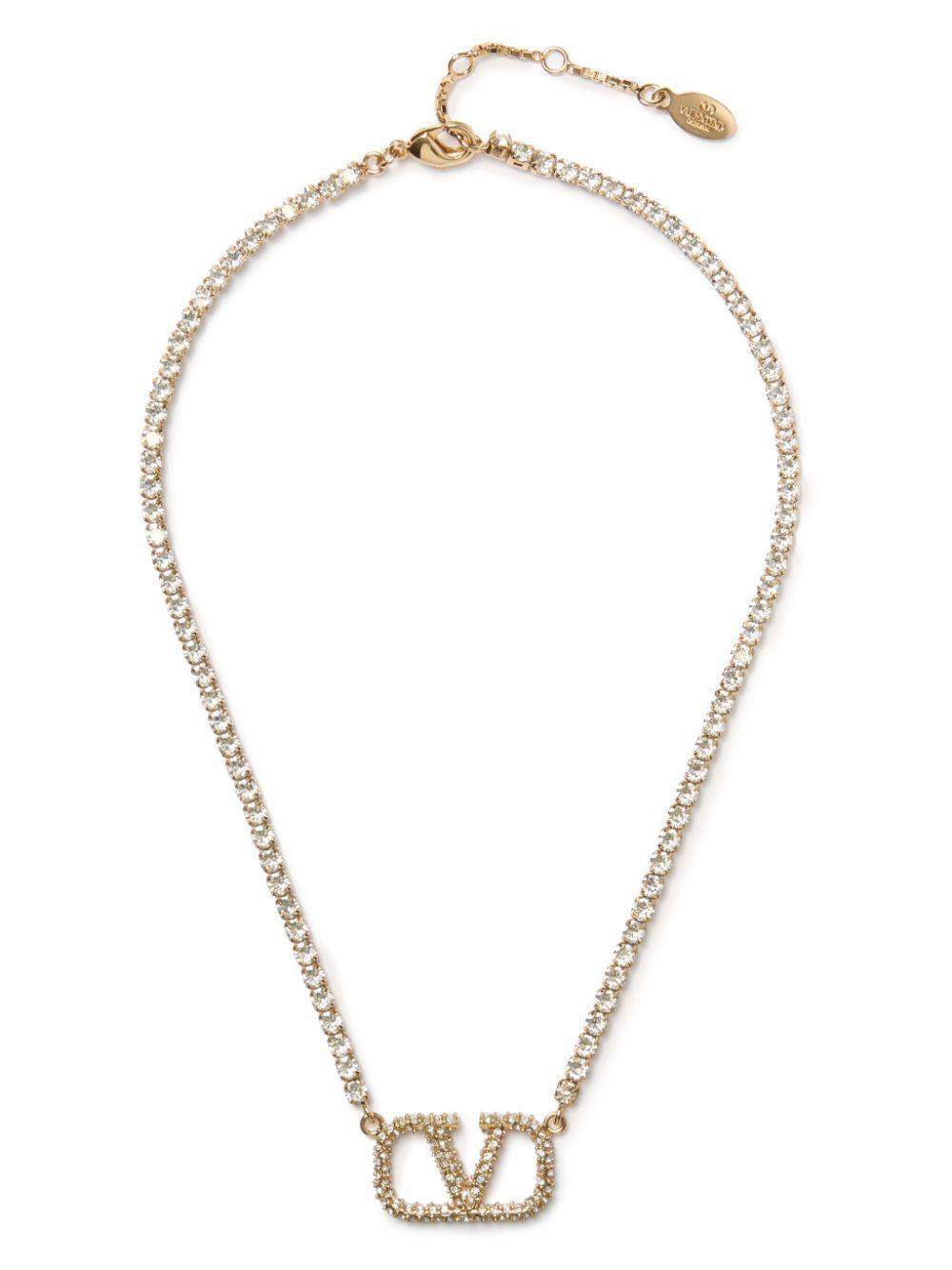 VLogo Signature crystal necklace Product Image