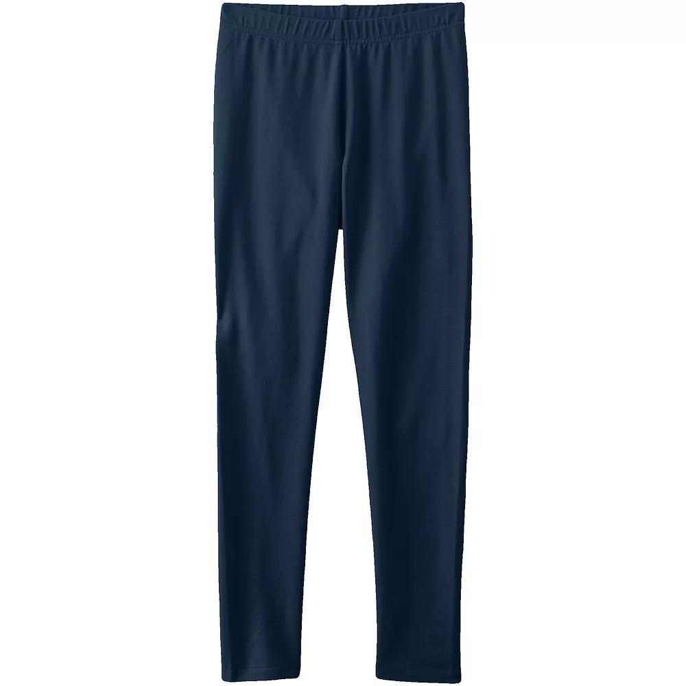 Girls 2-20 Lands' End Tough Cotton Ankle Leggings, Girl's, Size: XXL(18/20), Deep  Blue Product Image