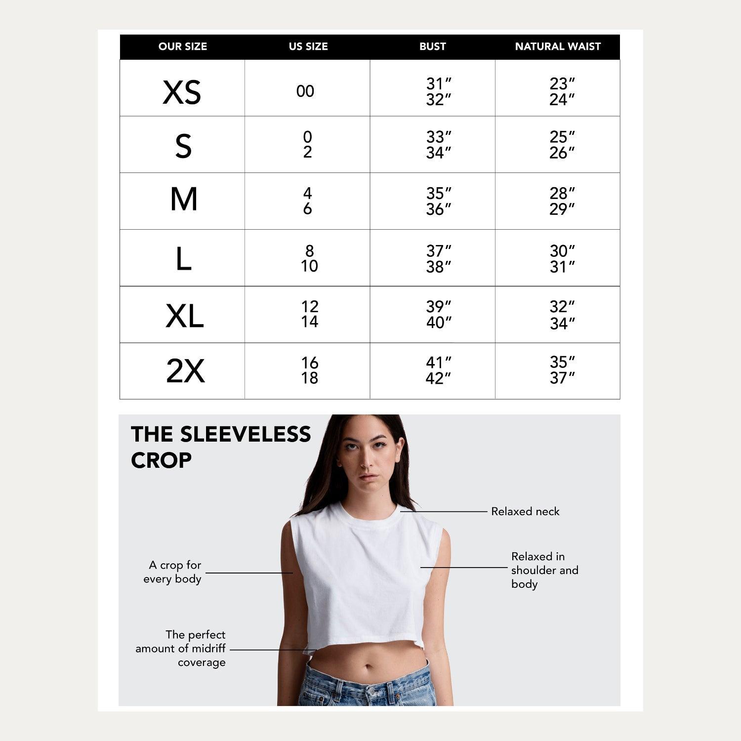 Women's Sleeveless Cropped Tee Product Image