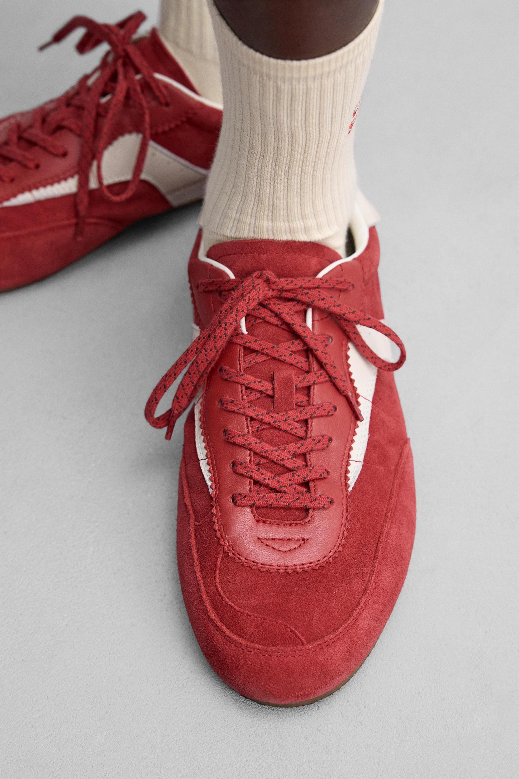 LEATHER SNEAKERS X HARRY LAMBERT Product Image