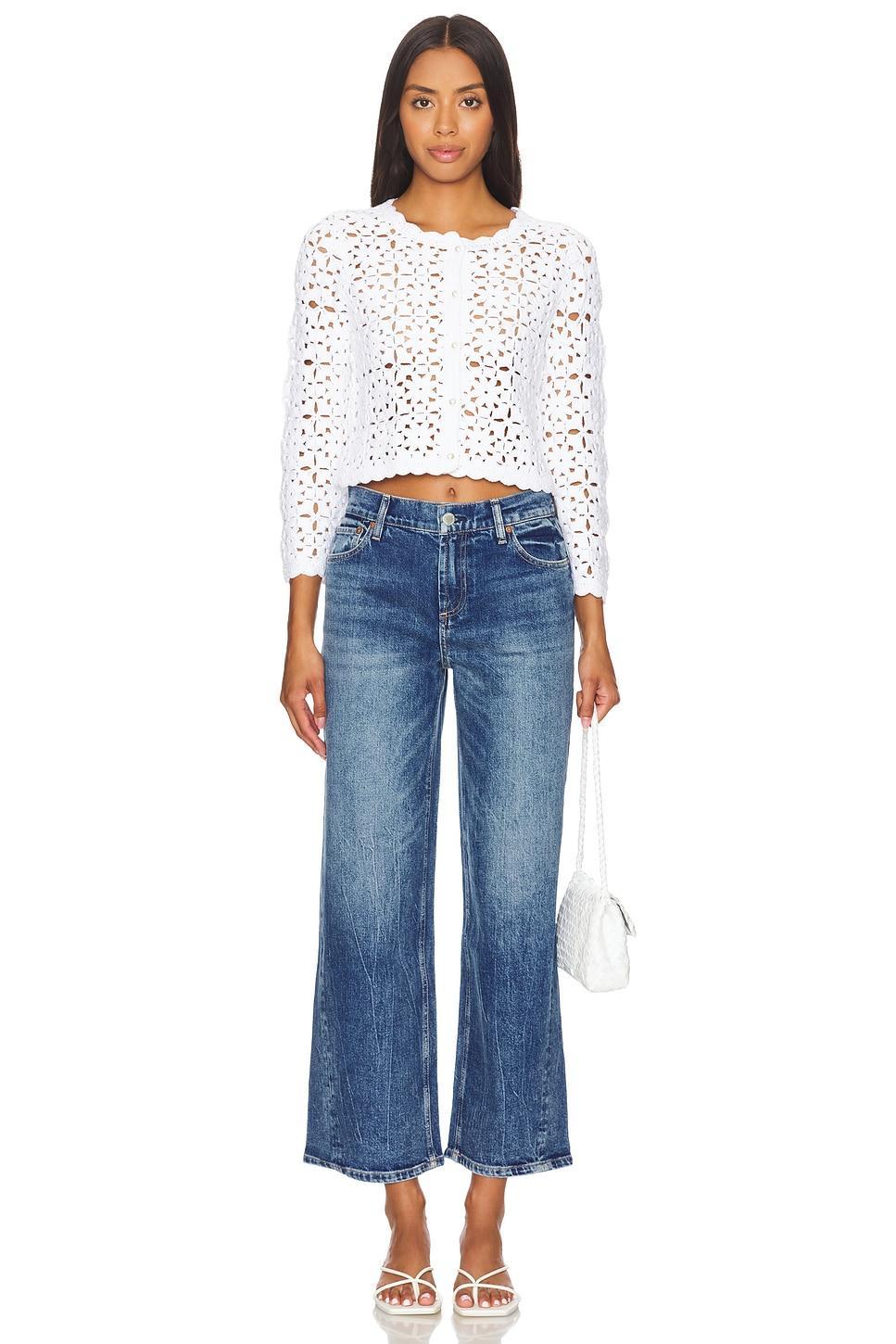 Ernie Cropped Low Rise Buckle Back Baggy Jean Alice + Olivia Product Image