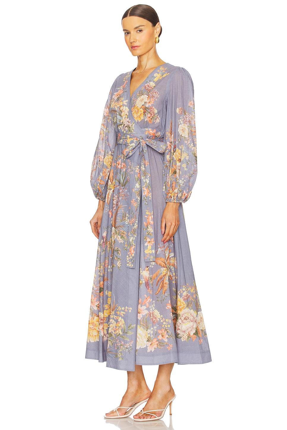 Tallow Wrap Midi Dress Zimmermann Product Image