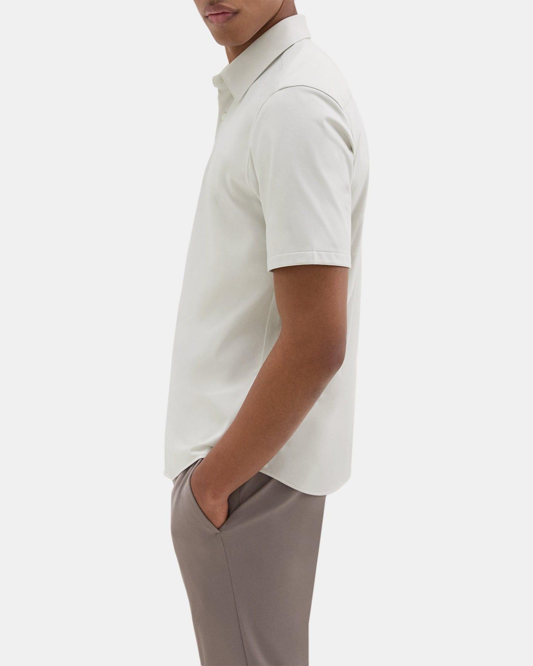 Short-Sleeve Shirt in Structure Knit Product Image