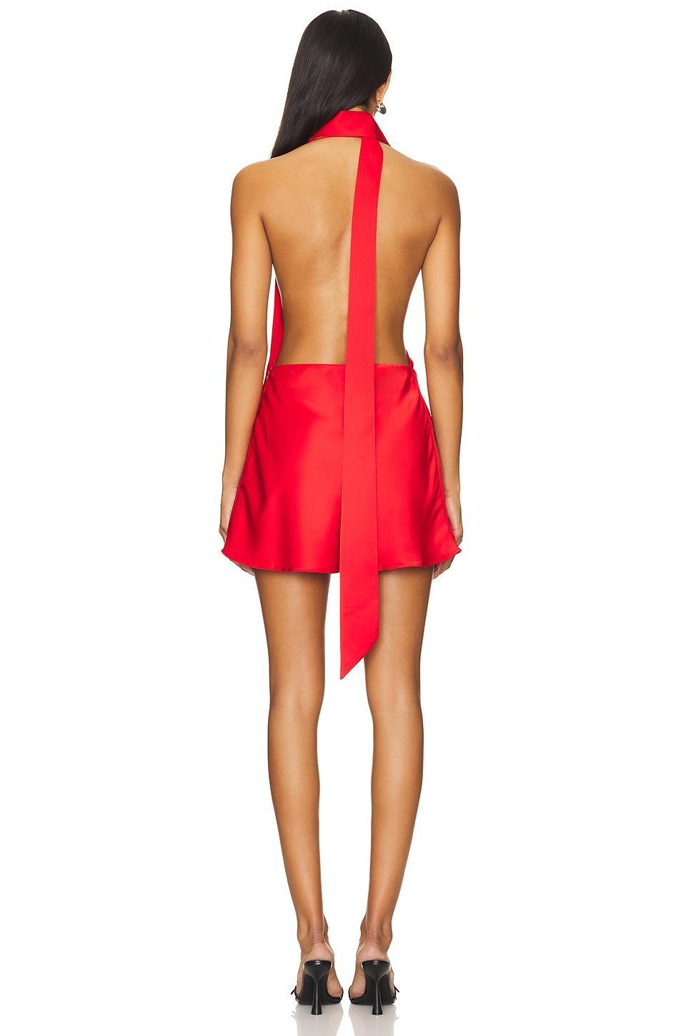 Lovers and Friends x Maggie MacDonald Nova Mini Dress in Cherry Red Product Image