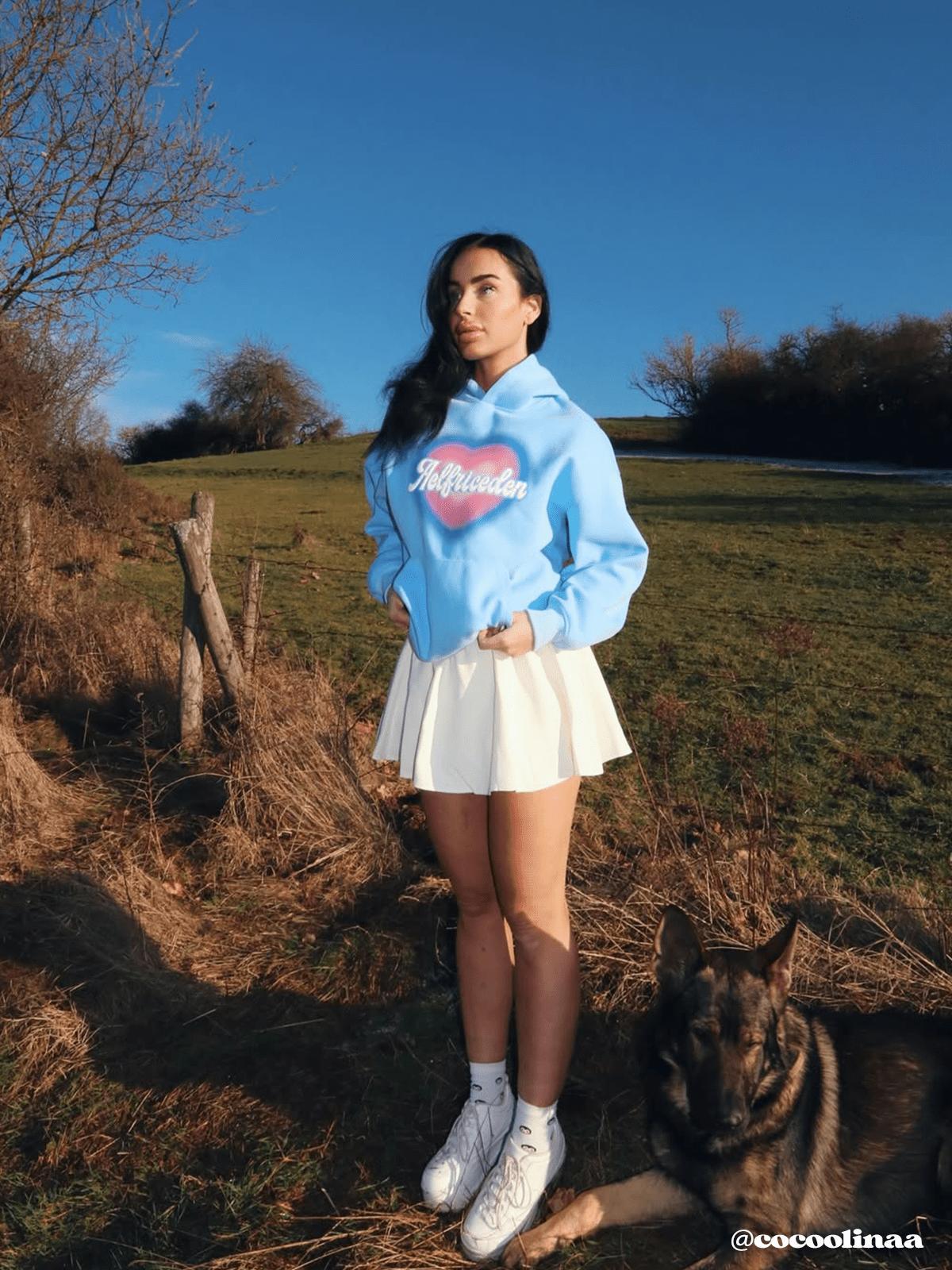 Aelfric Eden Dip Dye Heart Hoodie Product Image