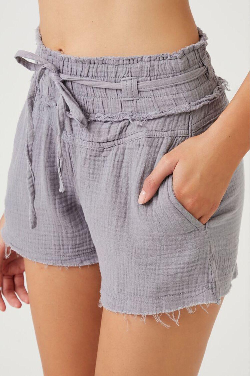 Linen-Blend Drawstring Shorts | Forever 21 Product Image