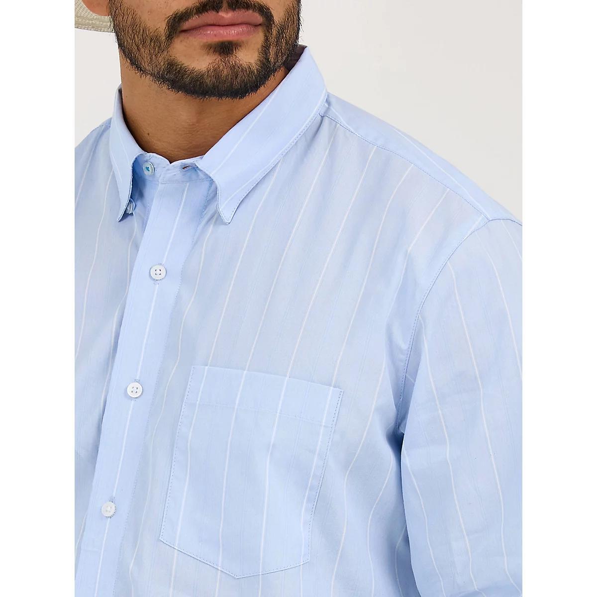 Men's Cody Johnson One Pocket Button Down Shirt in Gray Contrast Product Image