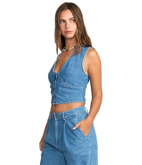 Billabong Indigo Skies Sleeveless Denim Top Product Image