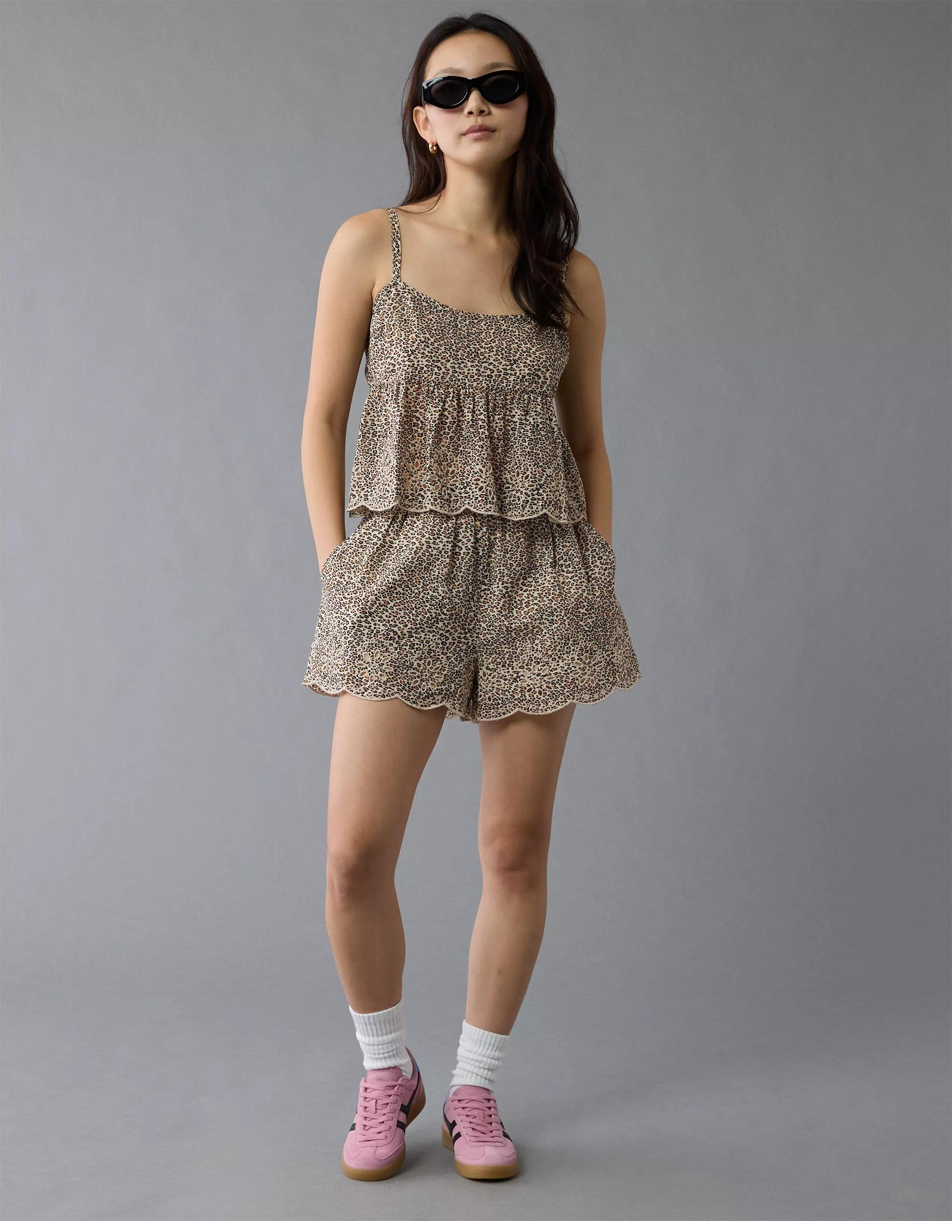 AE Leopard Eyelet Cami Product Image