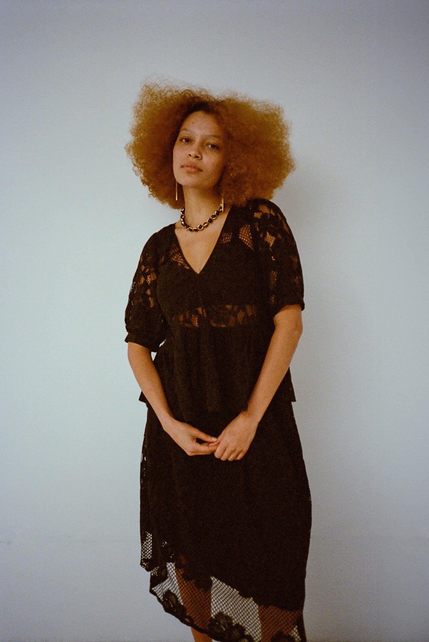 Lulu Skirt - Midnight Lace Product Image