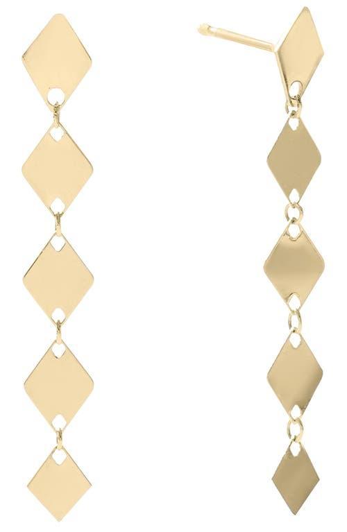 Linear Laser Kite Chain Earrings Product Image