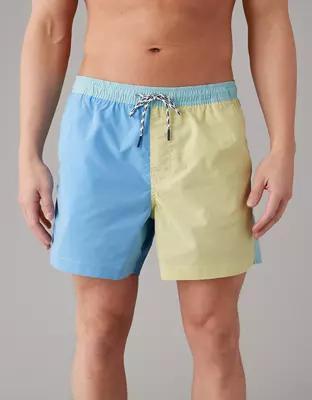 AE 5" Colorblock Flex Swim Trunk Product Image