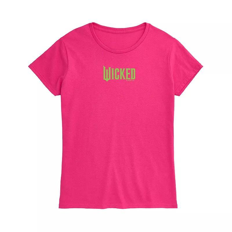 Women's Wicked Logo Graphic Tee, Size: Small, Pink Product Image