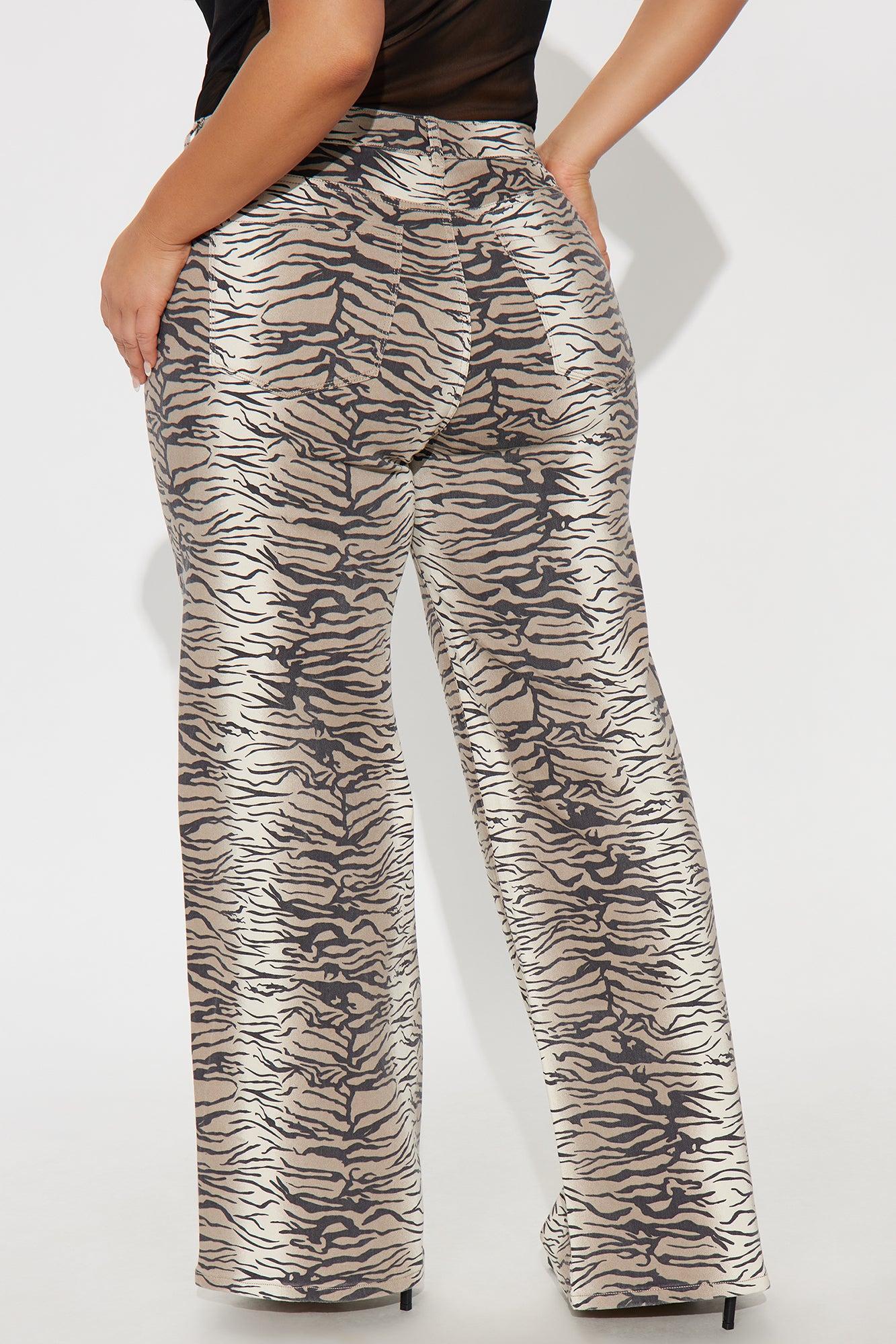 Unleash Your Wild Side Wide Leg Pant - Brown/combo Product Image