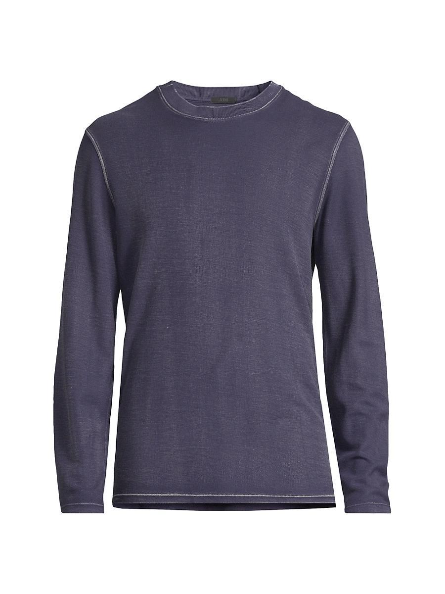 Mens Washed Pique Sweatshirt Product Image