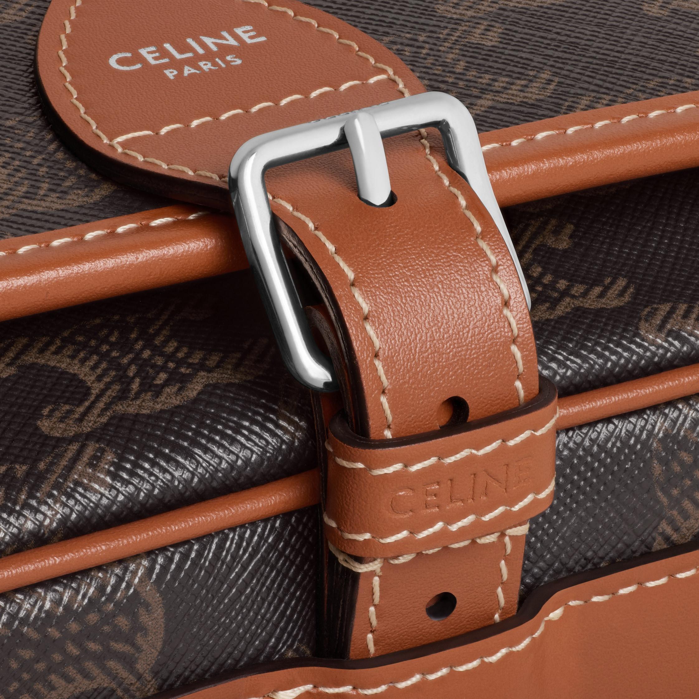 SMALL FOLCO MESSENGER IN Triomphe Canvas and calfskin Product Image