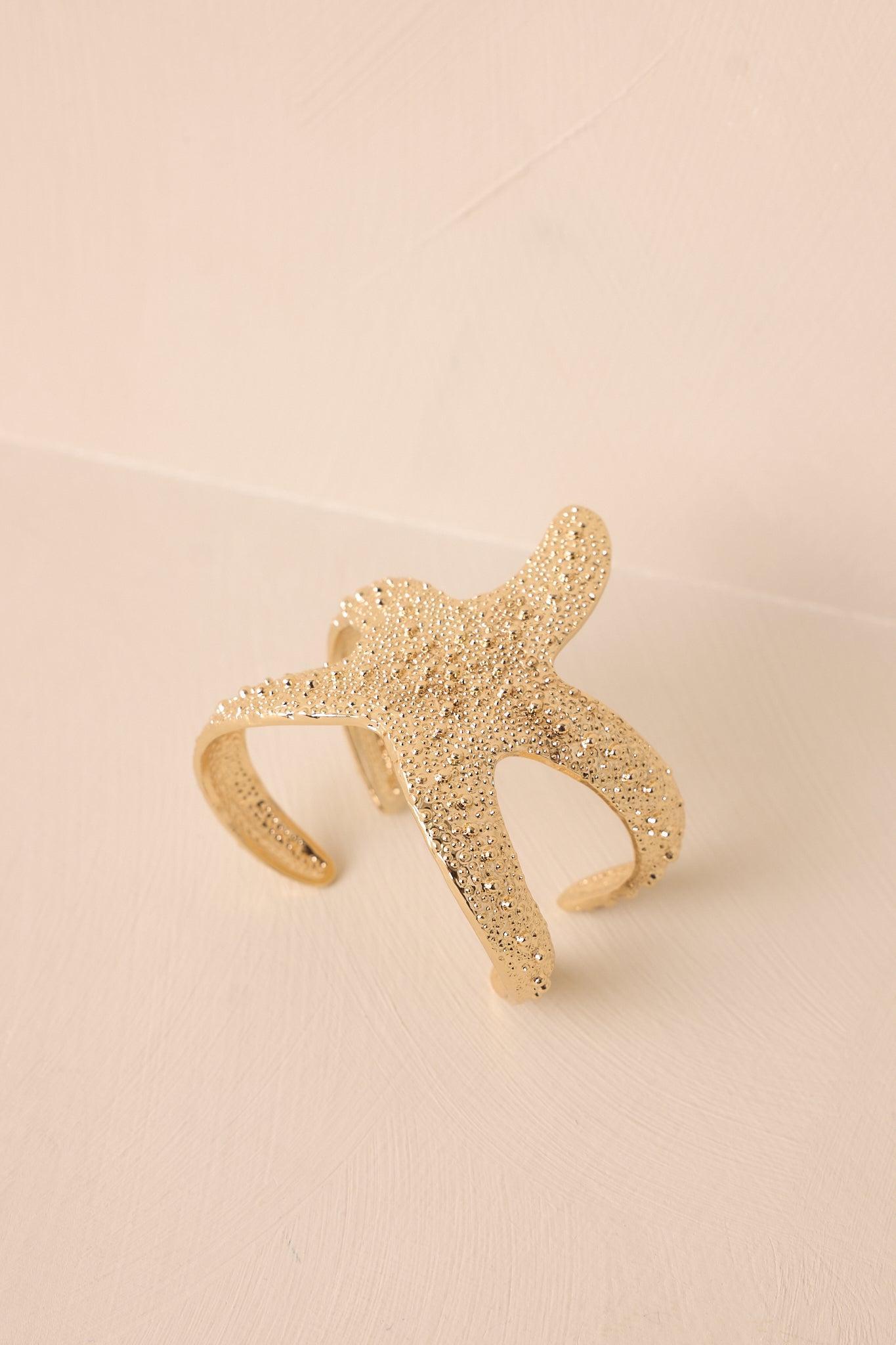 Seas Ahead Gold Starfish Bracelet Product Image