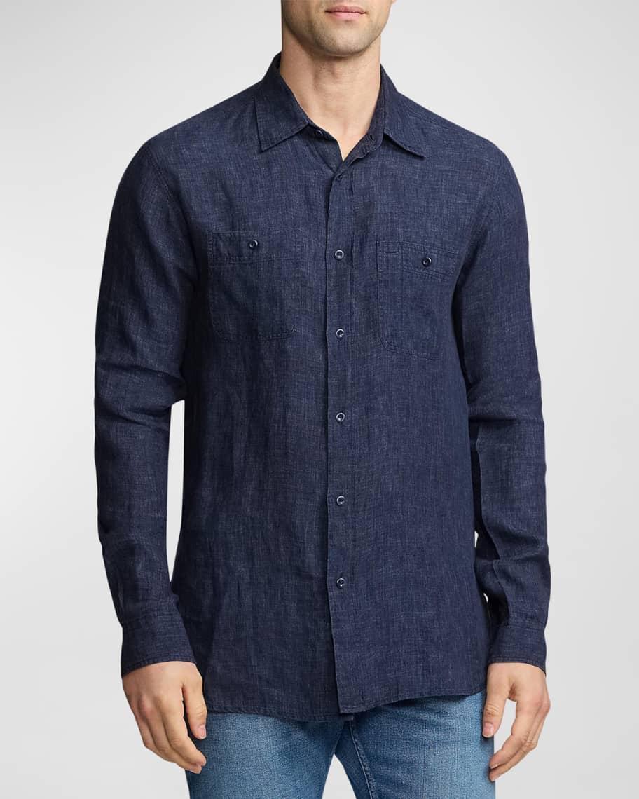 Mens Dlav Linen Workshirt Product Image