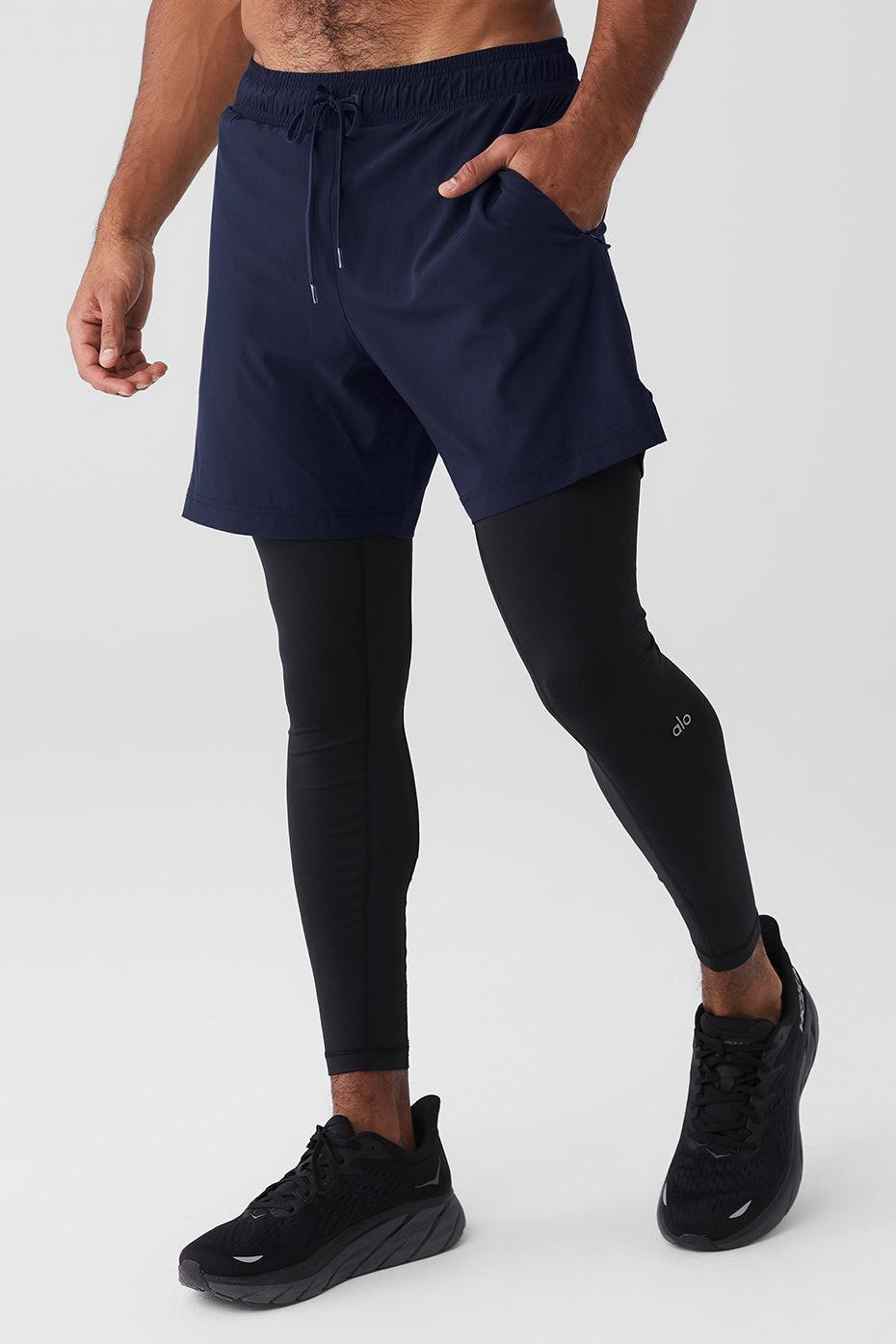 Alo Yoga | Stability 2 In 1 Pants Blue, Size: 2XL Product Image