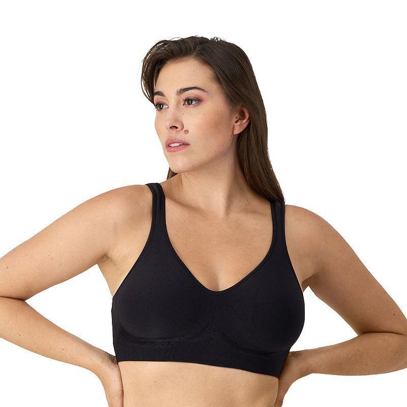 Bali Comfort Revolution ComfortFlex Fit Full-Coverage Wireless Bra DF3484, Women's, Size: Large, Crystal Grey Aztec Product Image