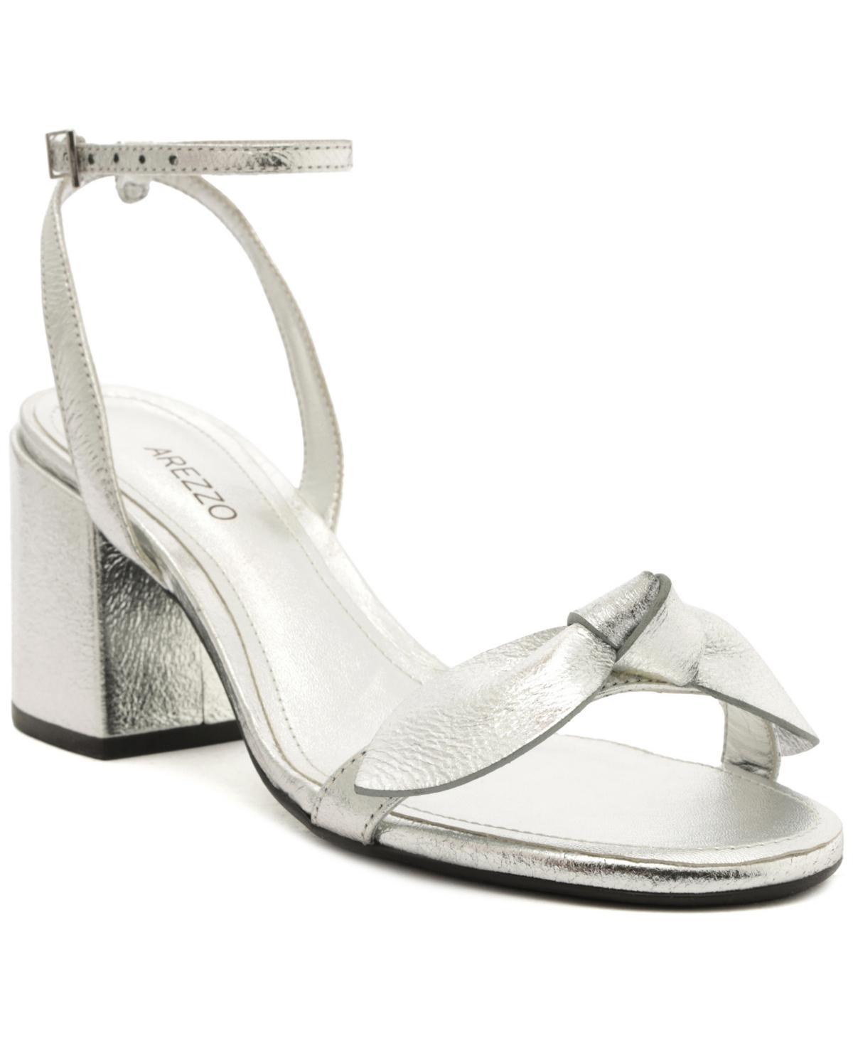 Arezzo Womens Alaia Mid Block Heel Sandals Product Image