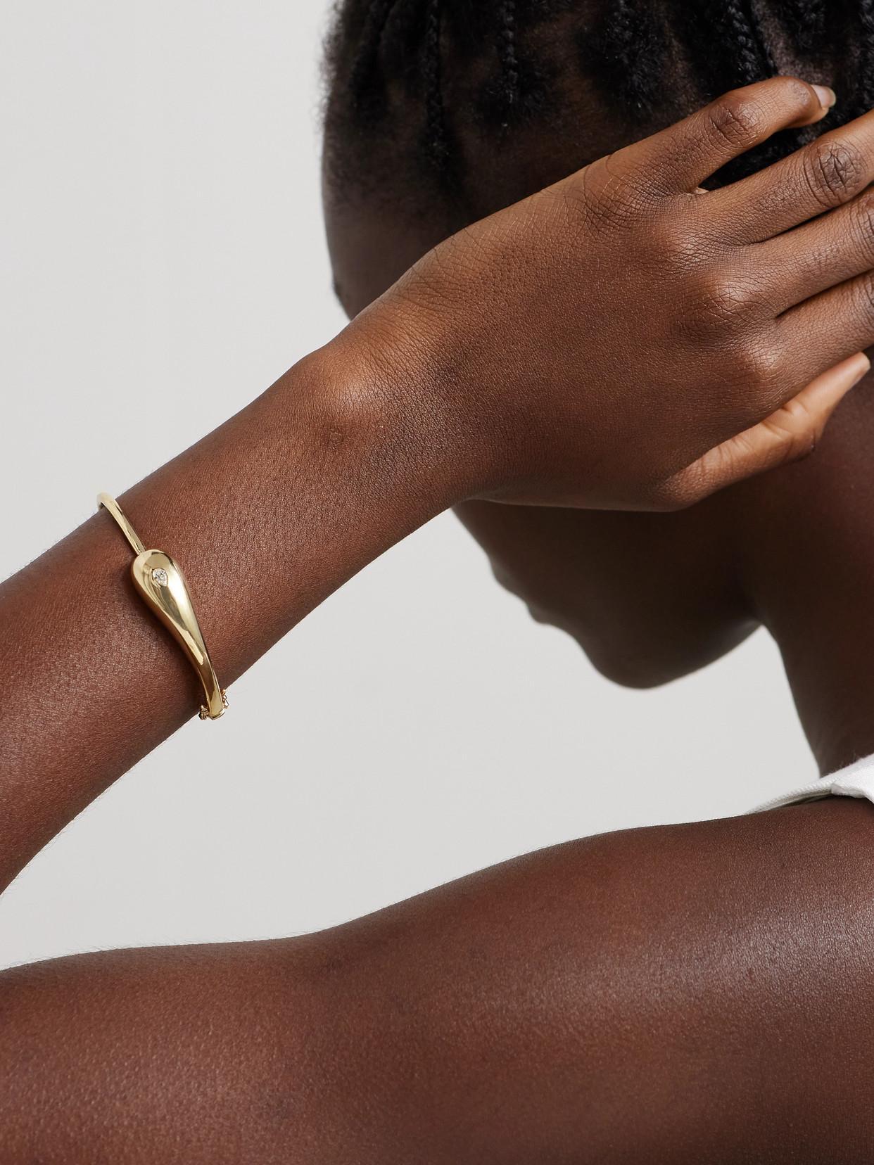 MATEO Droplet 14-karat Gold Diamond Bracelet Product Image
