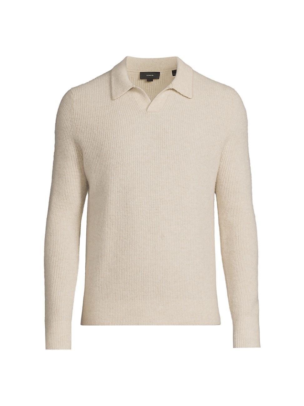 Mens Thermal Cashmere V-Neck Sweater Product Image