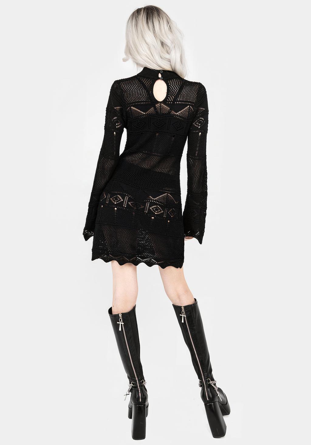 Entice Pointelle Mini Dress Product Image