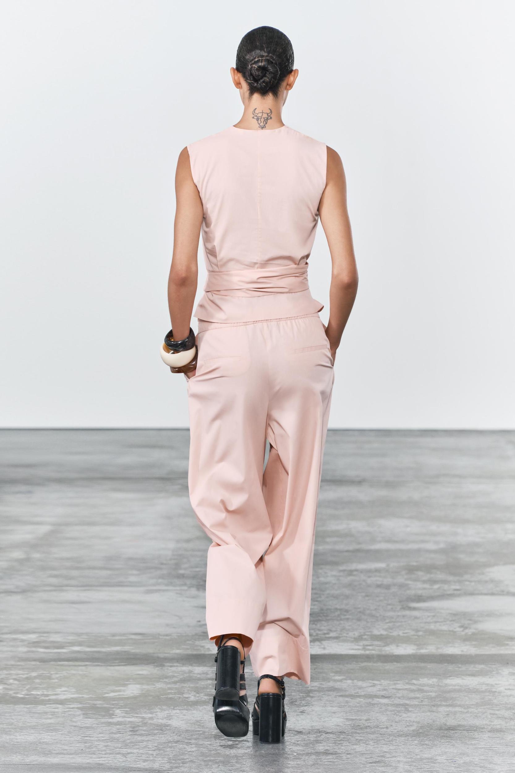TIED POPLIN TOP ZW COLLECTION Product Image