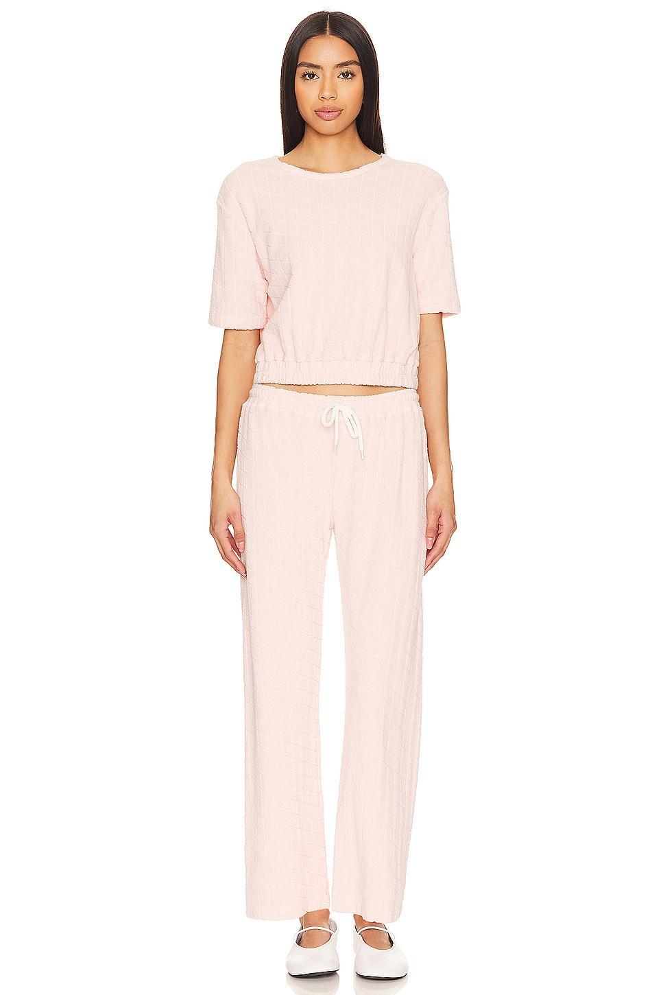 Diamond Terry Cloth Top MONROW Product Image