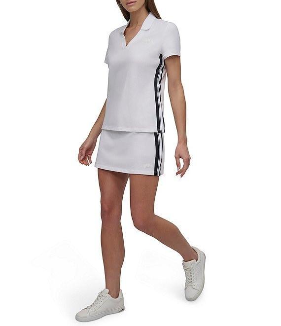 DKNY Sport by Donna Karan Sport Varsity Stripe Pique Skort Product Image