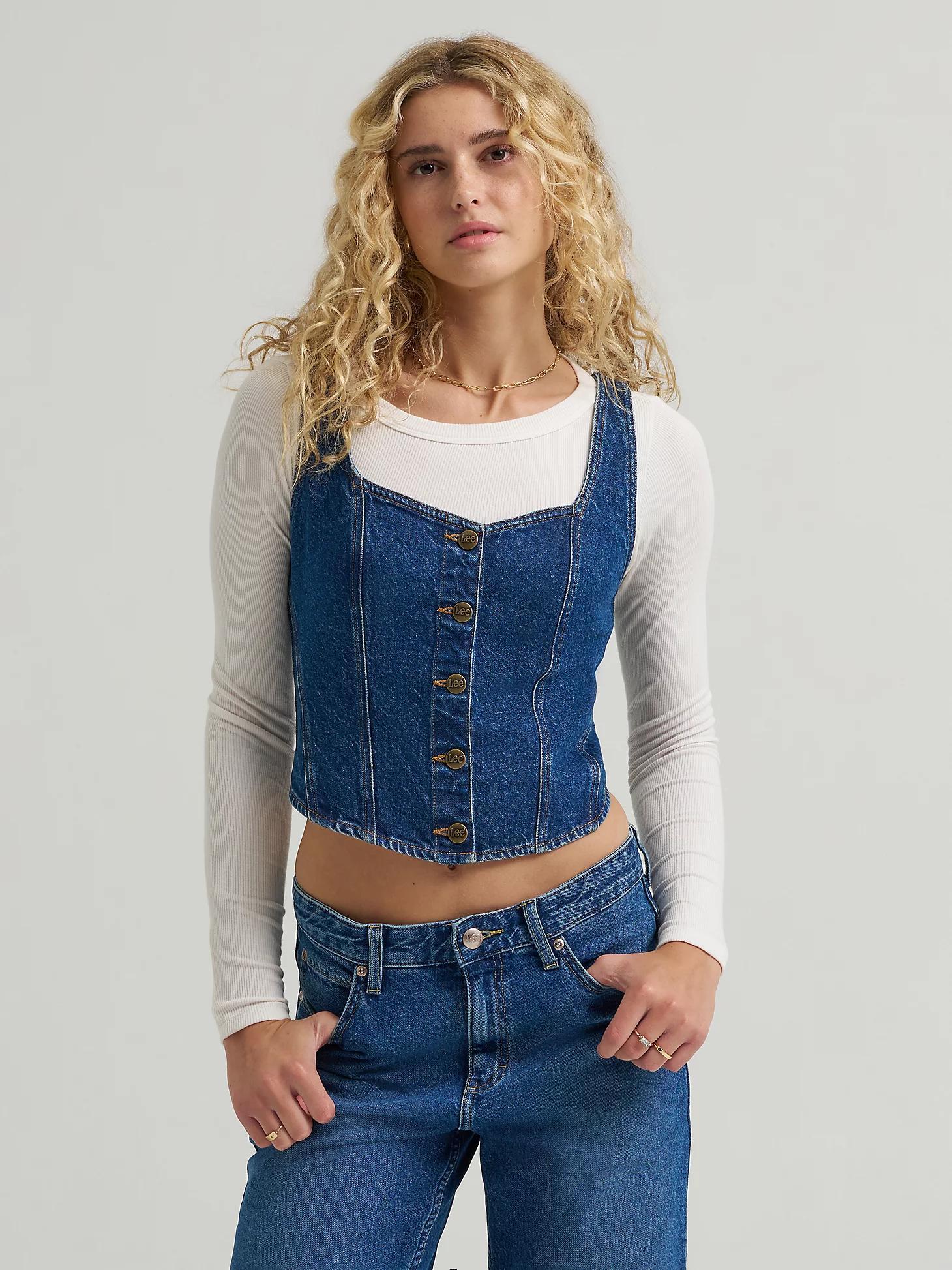 Women's Back Buckle Denim Tank | Women's Tops & Tees | Lee® Product Image