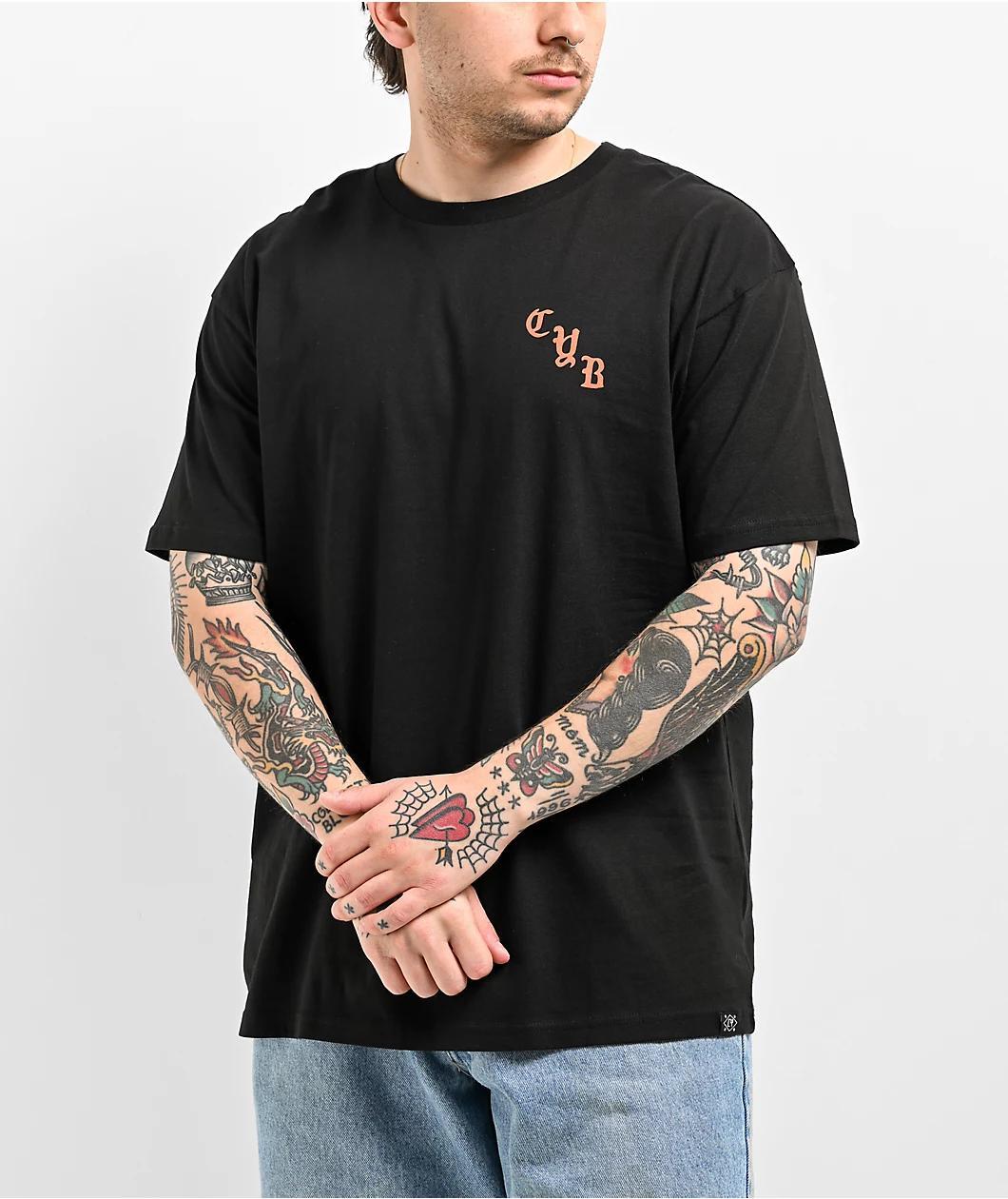Common Youth 2thebones Black T-Shirt Product Image