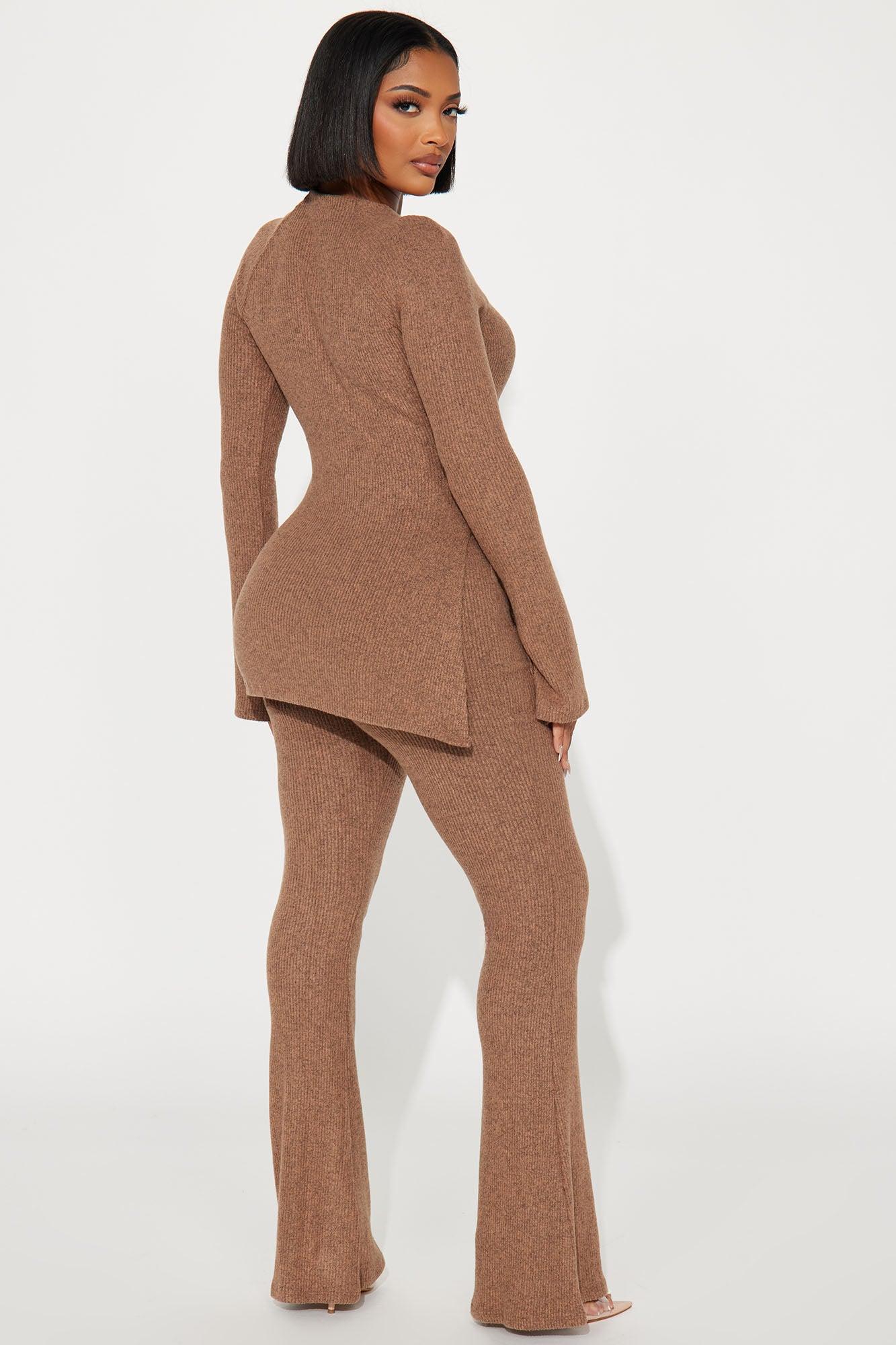 Clarissa Cozy Pant Set - Mocha Product Image