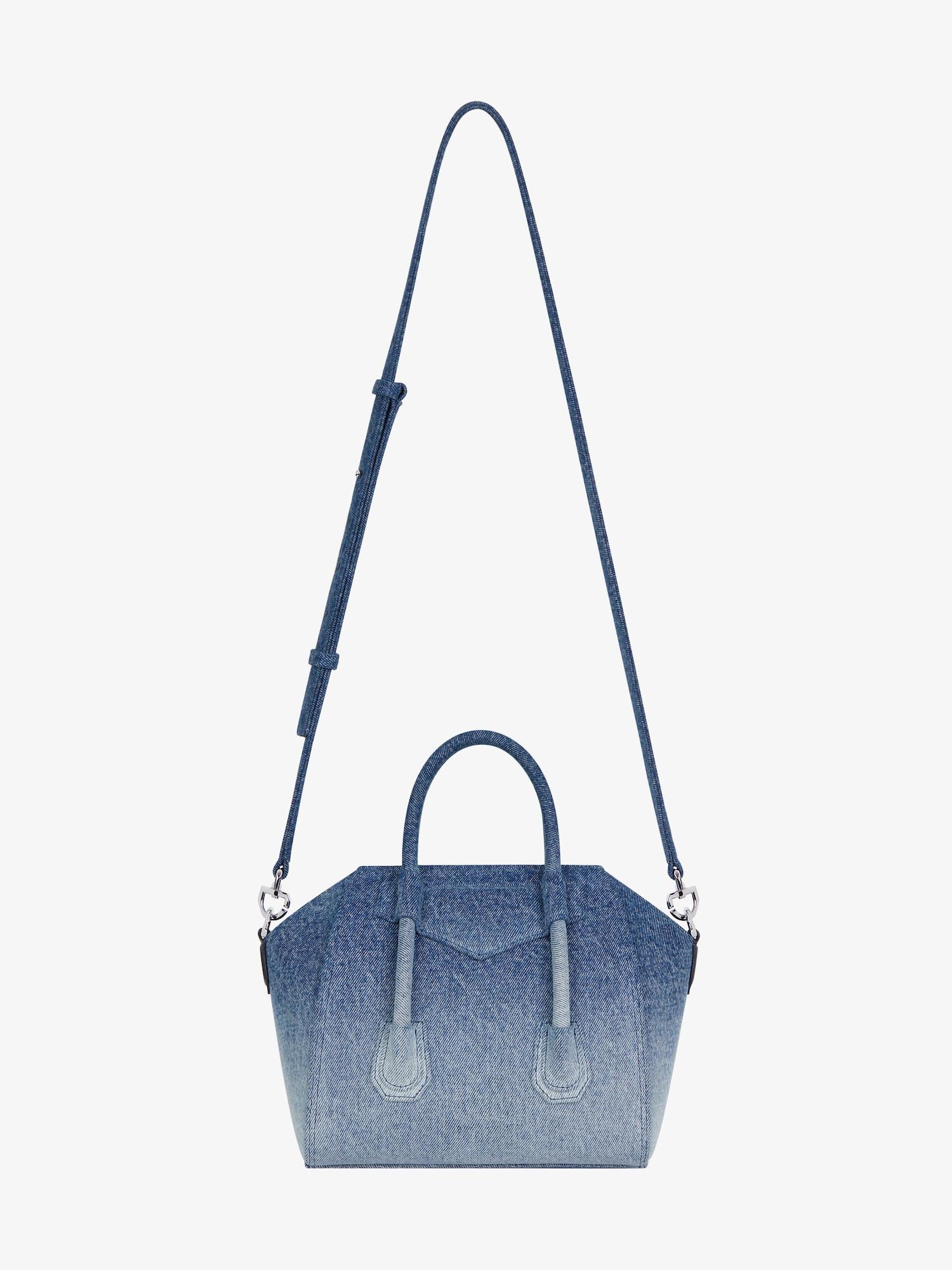 Mini Antigona Lock bag in gradient denim Product Image