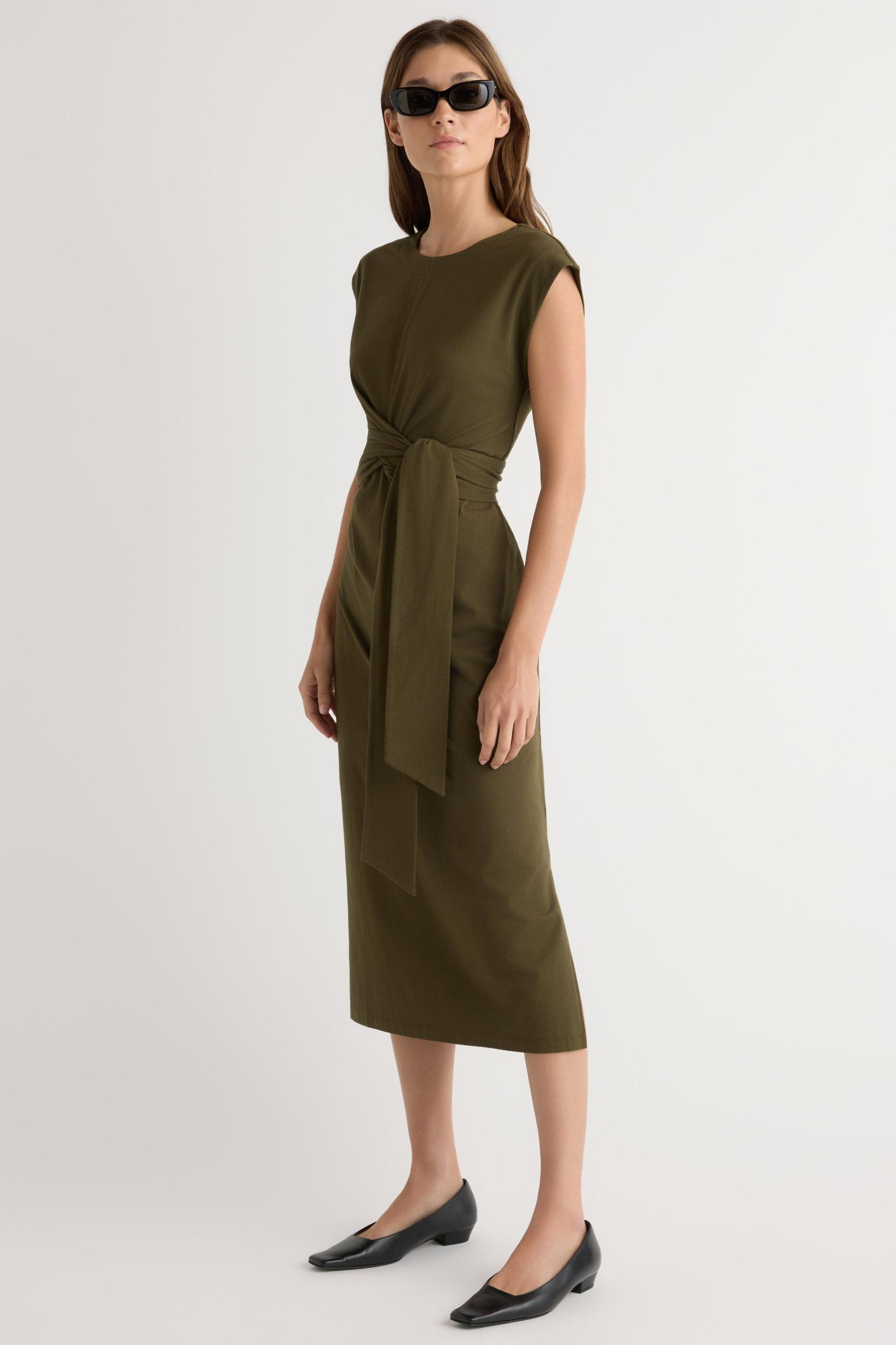 Fei Tie-Front Organic Cotton Dress Product Image