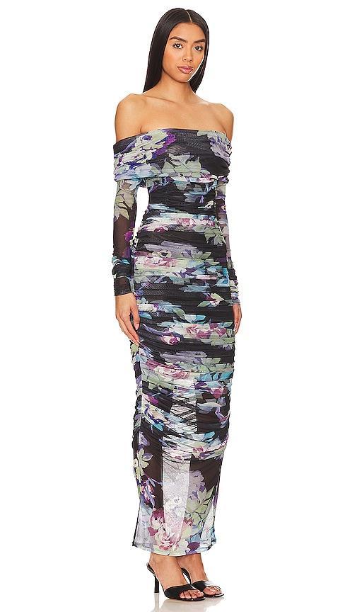 Oaklyn Off Shoulder Shirred Midi Dress NICHOLAS Product Image