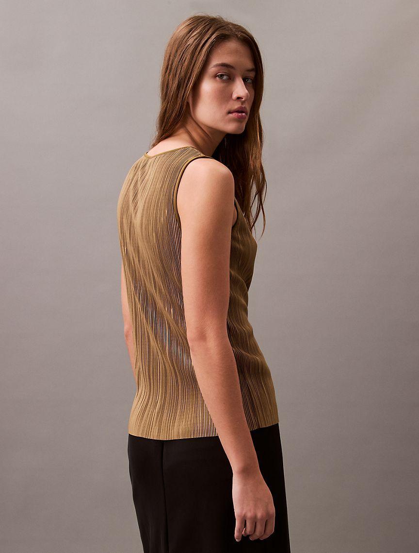 Plisse Tank Top Product Image