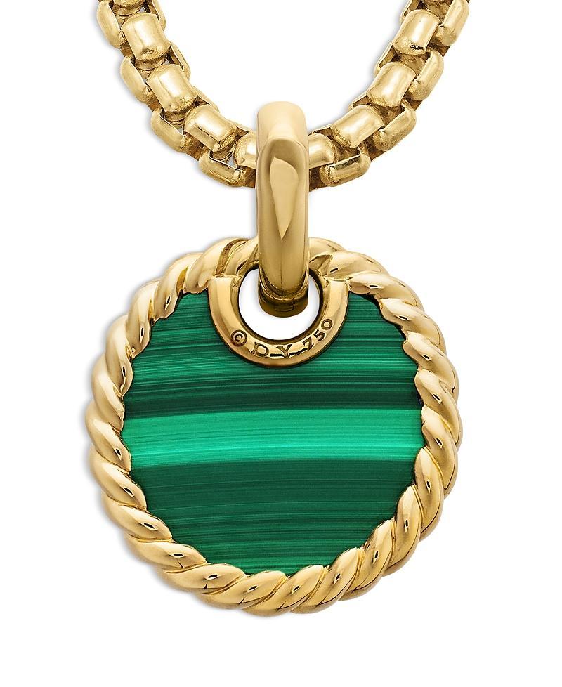 Womens DY Elements Disc Pendant in 18K Yellow Gold Product Image