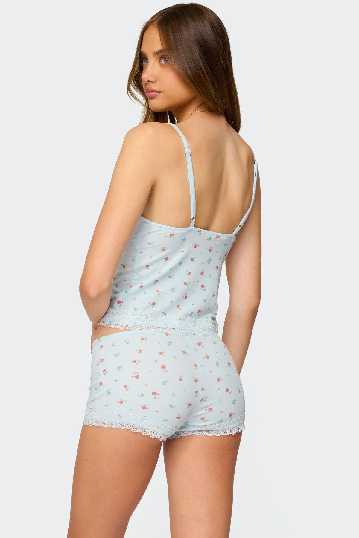 Aurea Lacey Floral Shorts Product Image