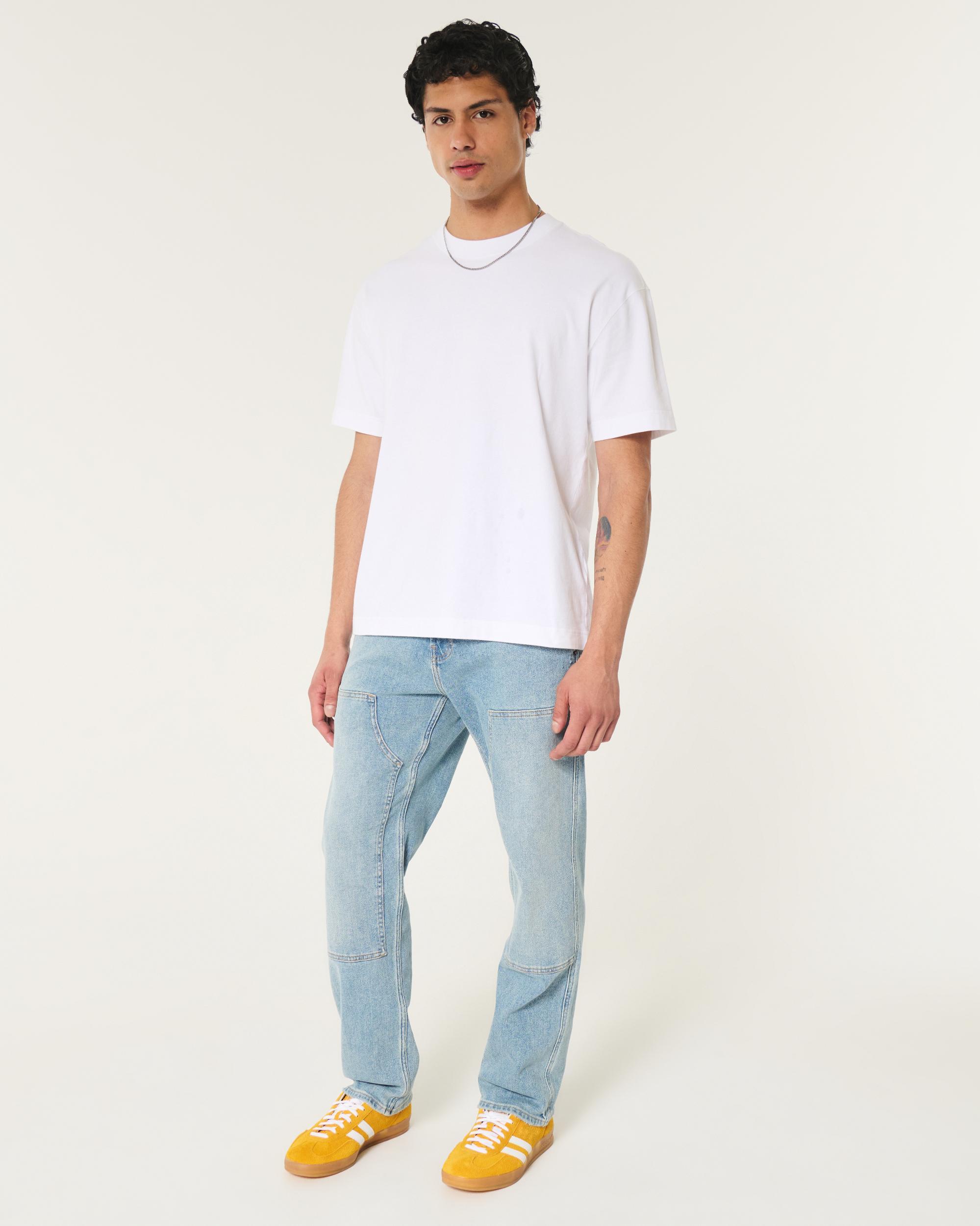 Boxy Heavyweight Washed Crew T-Shirt Product Image