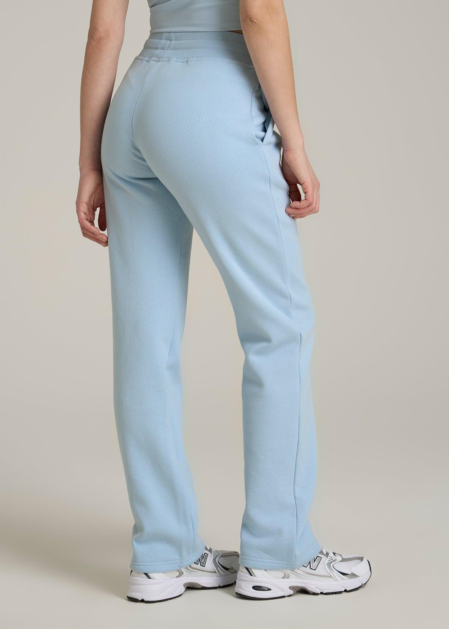 Wearever Fleece Open-Bottom Sweatpants for Tall Women in Ice Blue Product Image