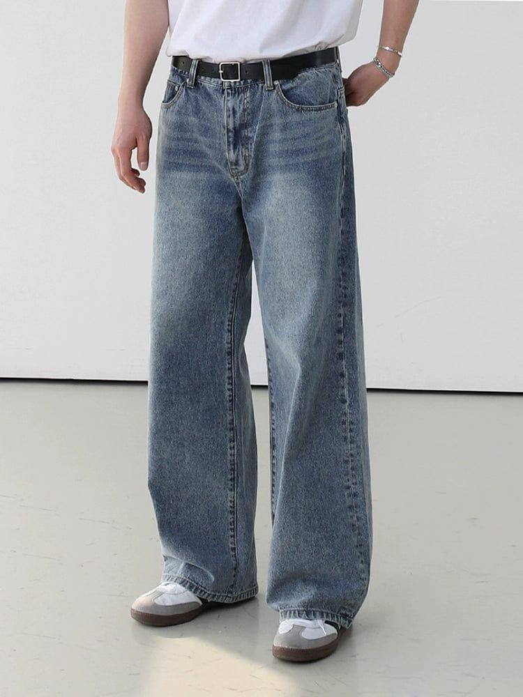 RT No. 11516 BLUE STRAIGHT DENIM JEANS Product Image