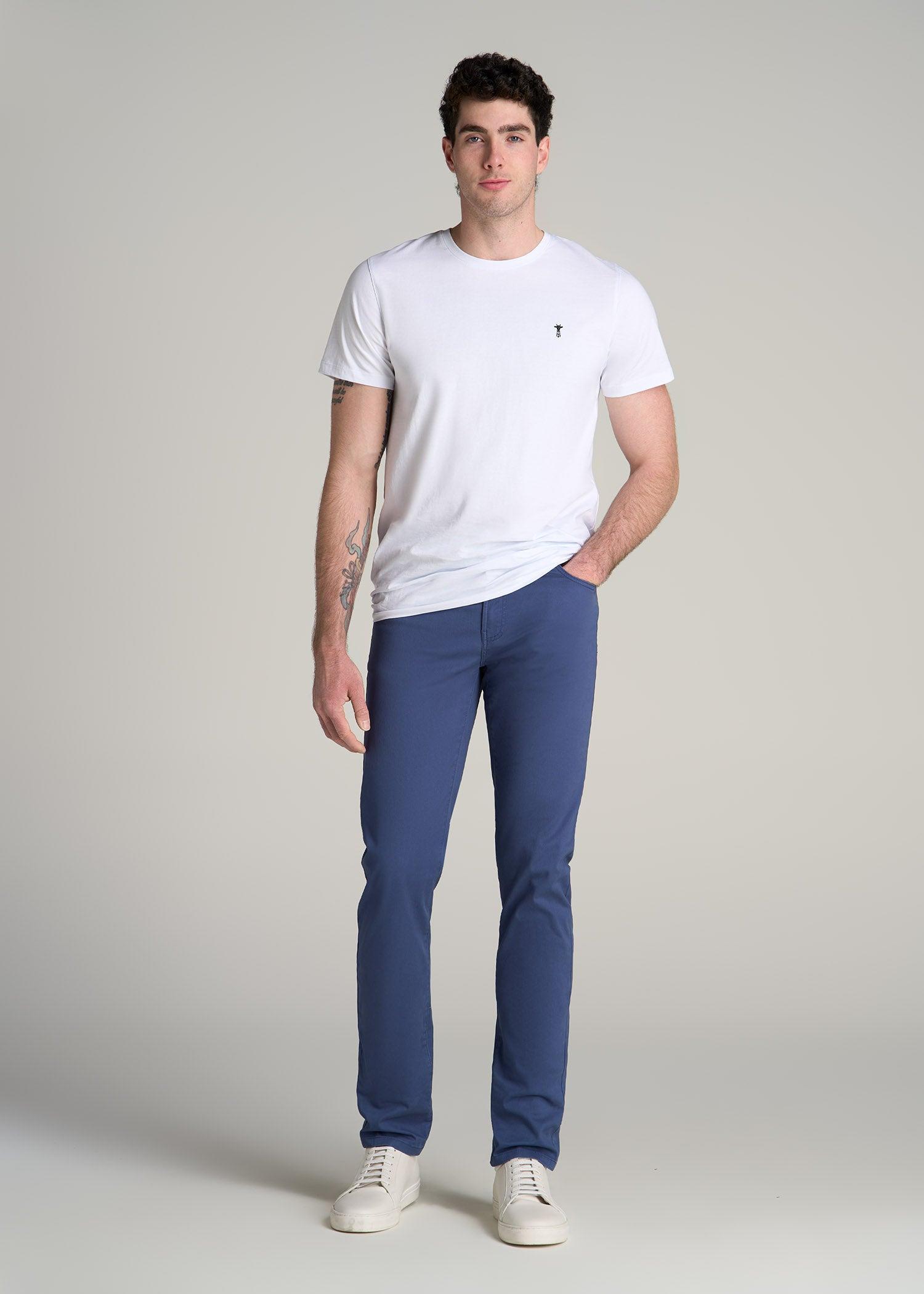 Dylan SLIM FIT Five-Pocket Pants For Tall Men in Fatigue Green Product Image