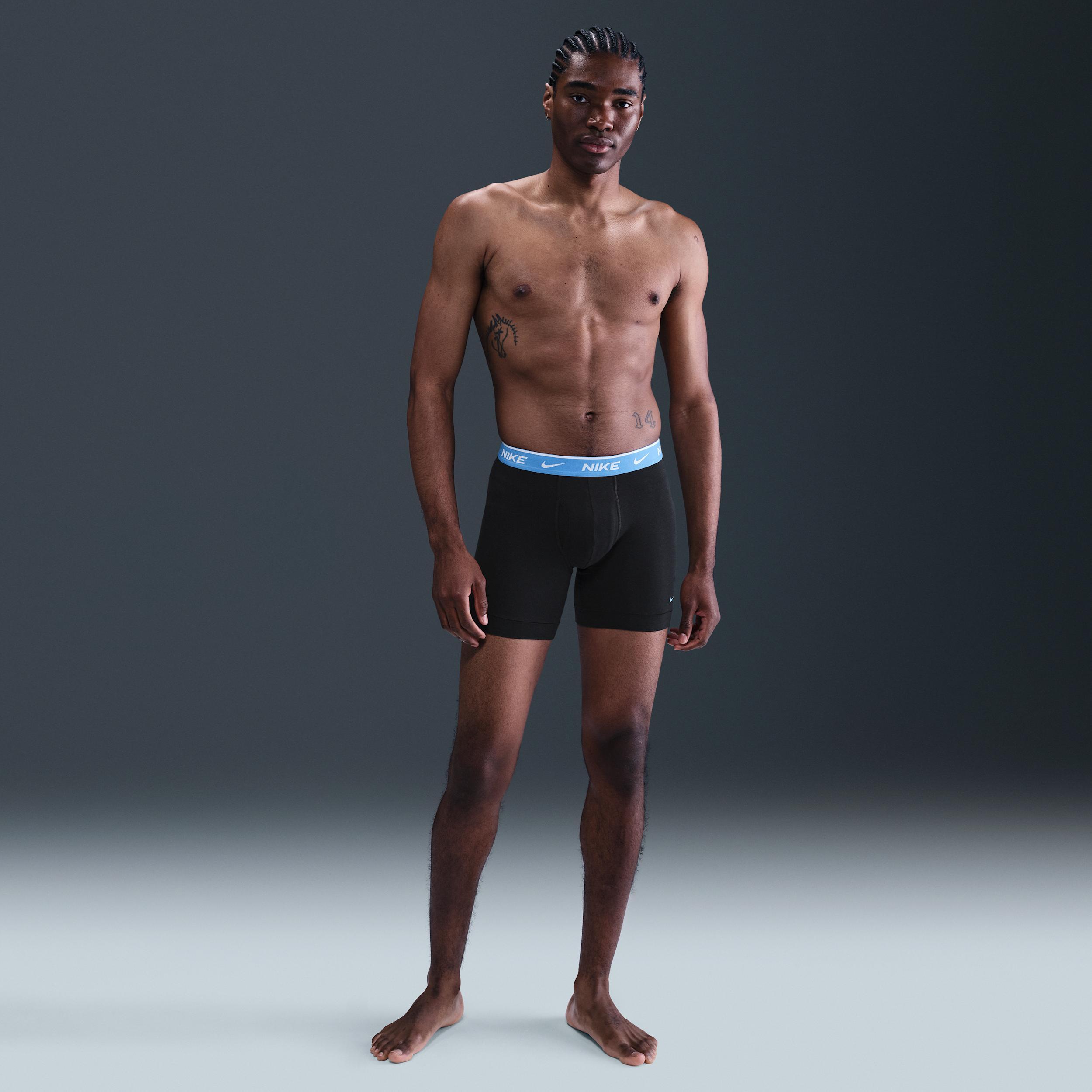 Nike Men's Dri-FIT Essential Cotton Stretch Boxer Briefs (3-Pack) Product Image