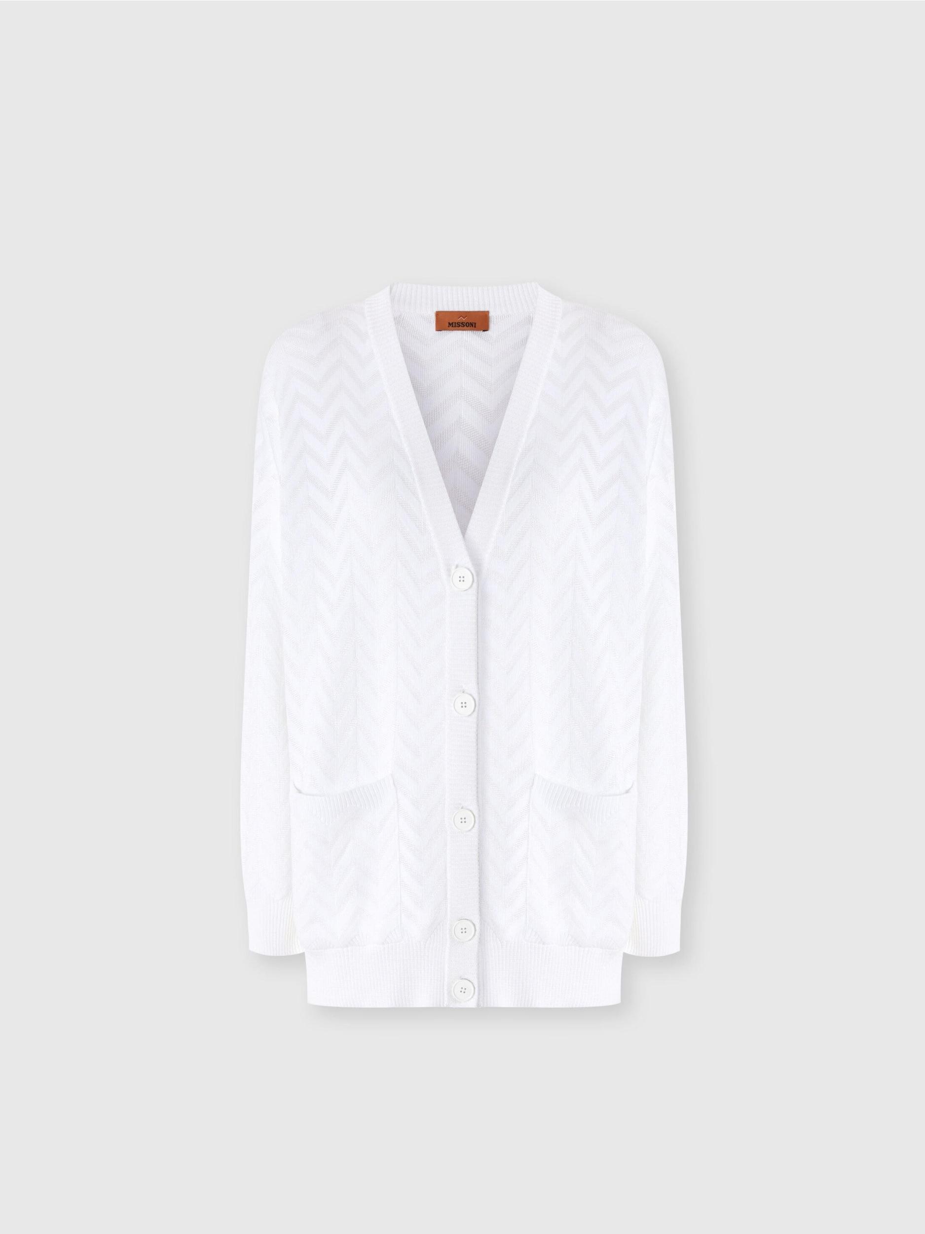 Tonal chevron oversized cardigan Product Image